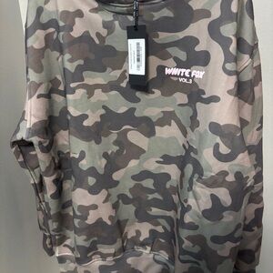 White Fox Camo Sweatshirt